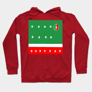 Sporty Italian Design on Red Background Hoodie